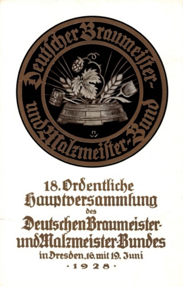 1928 18. Ordentliche Hauptversammlung des Deutschen Braumeister- und Malzmeister-Bundes