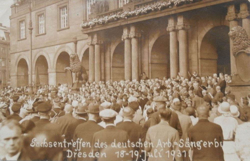 1931 Sachsentreffen des deutschen Arbeiter-Sängerbundes
