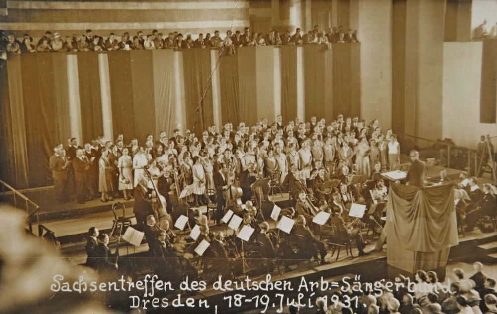 1931 Sachsentreffen des deutschen Arbeiter-Sängerbundes