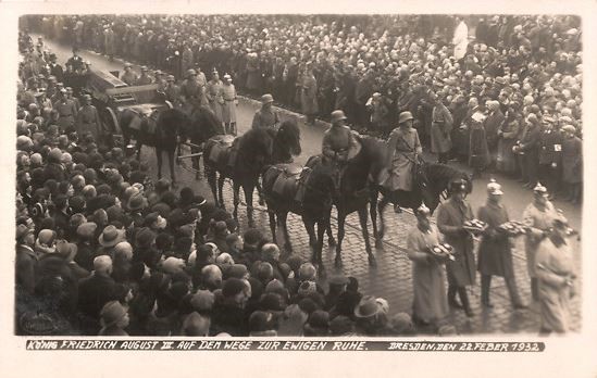 1932 Tod König Friedrich August III