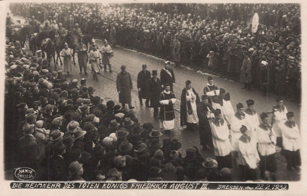 1932 Tod König Friedrich August III