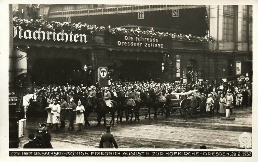 1932 Tod König Friedrich August III