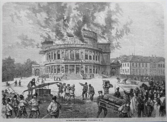 1869 Brand des Hoftheaters