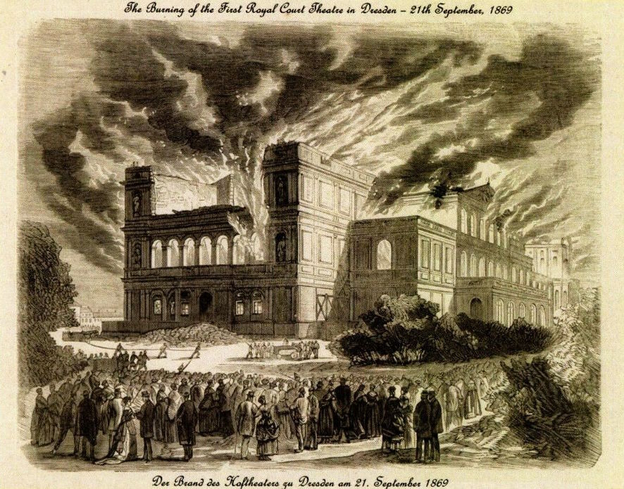 1869 Brand des Hoftheaters