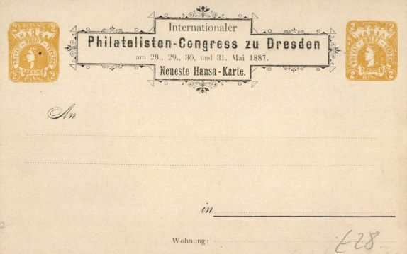 1887 Internationaler Philatelisten-Congress