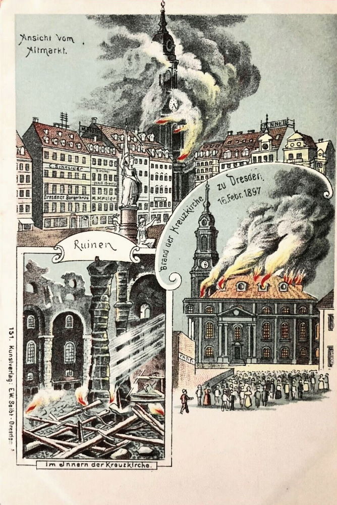 1897 Brand der Kreuzkirche