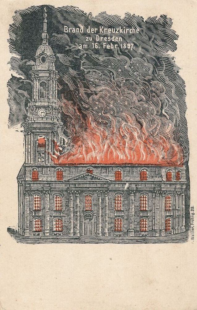 1897 Brand der Kreuzkirche