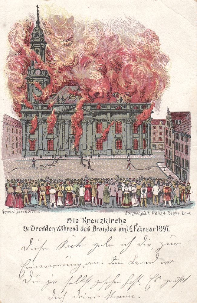 1897 Brand der Kreuzkirche