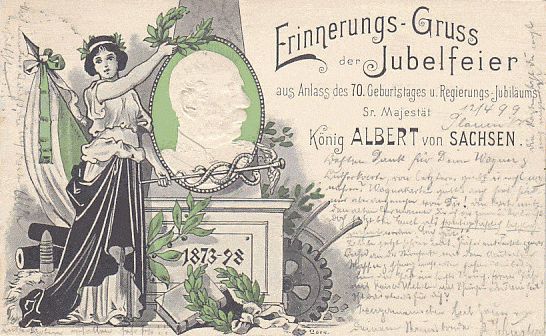 Geburtstag König Albert von Sachsens 1898
