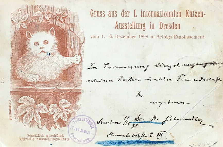 1898 1. Internationale Katzenausstellung