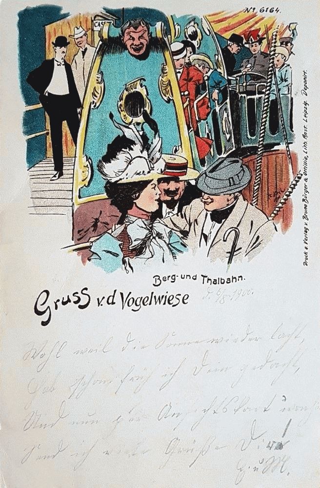 Gruß von der Vogelwiese - Karikatur