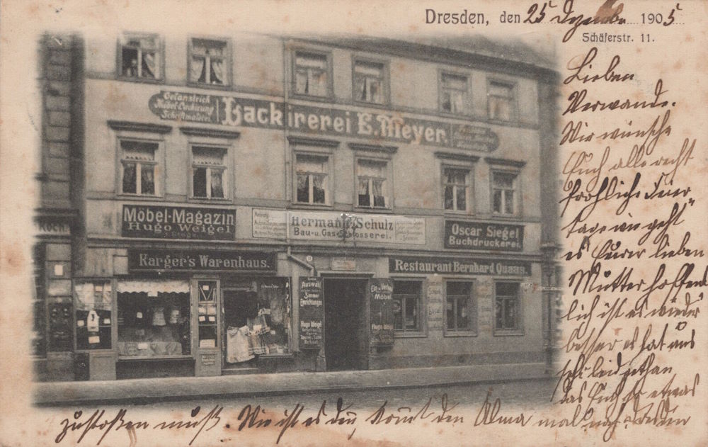 Schäferstraße 11 (-1892 Schäferstraße 4)