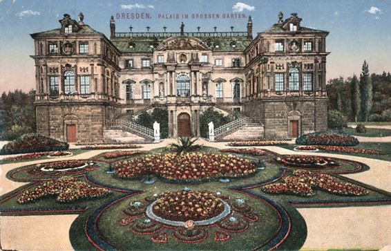 Hauptallee - Parterre mittig vom Palais