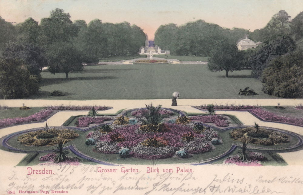 Hauptallee - Parterre mittig vom Palais
