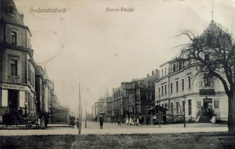 Pirnaer Landstraße 202 (Sdolf Hitler-Straße 12) / Försterlingstraße (Simonstraße)