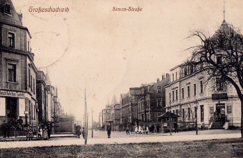 Pirnaer Landstraße 204 (Adolf-Hitler-Straße 14) / Försterlingstraße (Simonstraße)