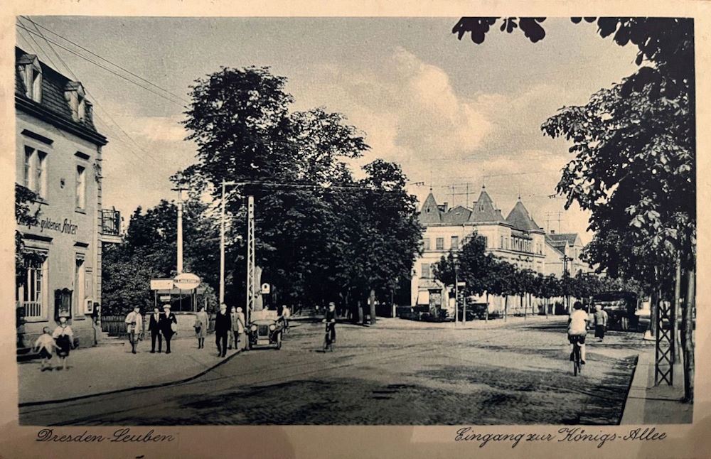 Pirnaer Landstraße 161 (Pirnaische Straße 31) / Rosenschulweg (Neue Straße)