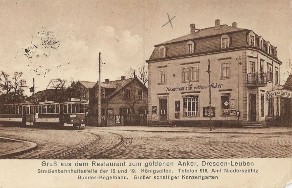 Pirnaer Landstraße 161 (Pirnaische Straße 31) / Rosenschulweg (Neue Straße)