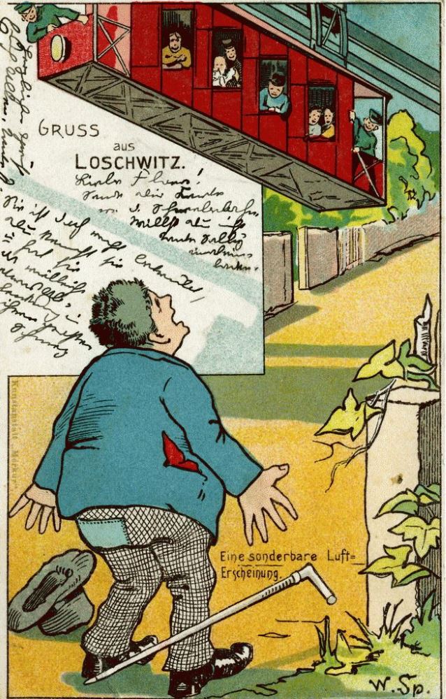 Schwebebahn - Karikaturen