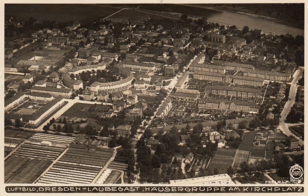 Luftbild - Laubegast
