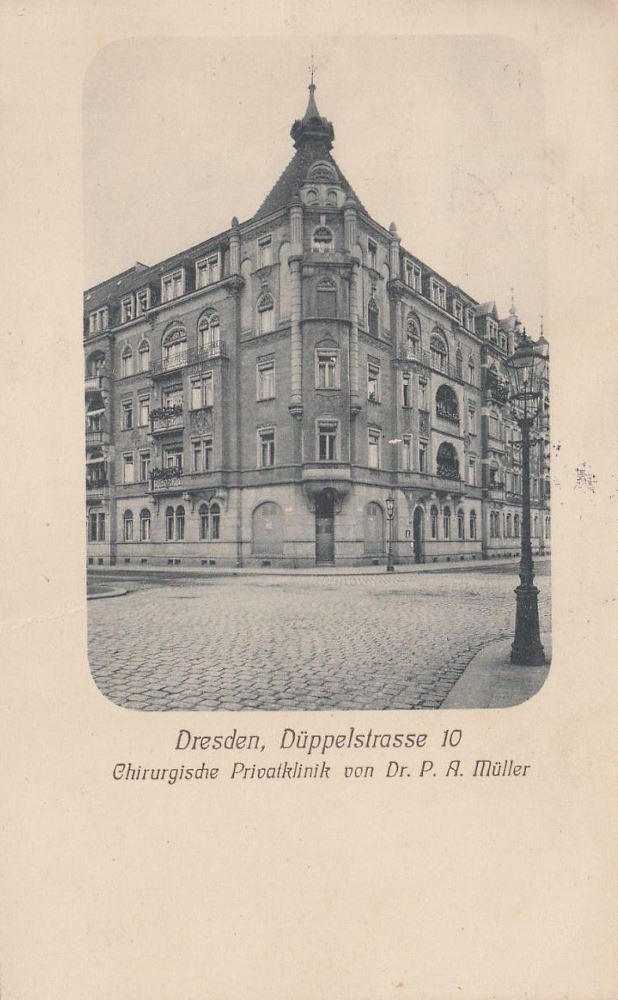 Archivstraße 10 (Düppelstraße 10) / Erich-Ponto-Straße (Villiersstraße)