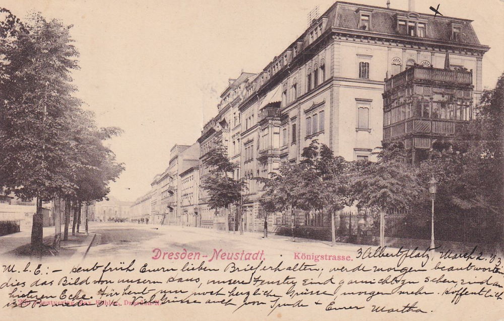 Königstraße 25 (Bautzner Platz 2, Albertplatz 3)