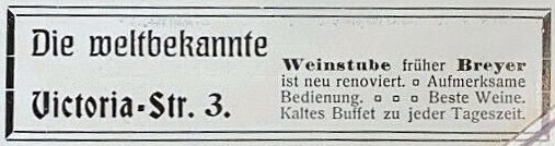 Viktoriastraße 3 (Victoriastraße 2) / Bankstraße