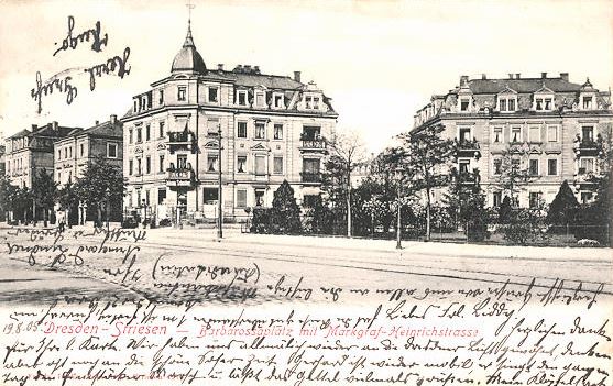 Rosa-Menzer-Straße 37 (-1946 Markgraf-Heinrich-Straße 37) / Barbarossaplatz